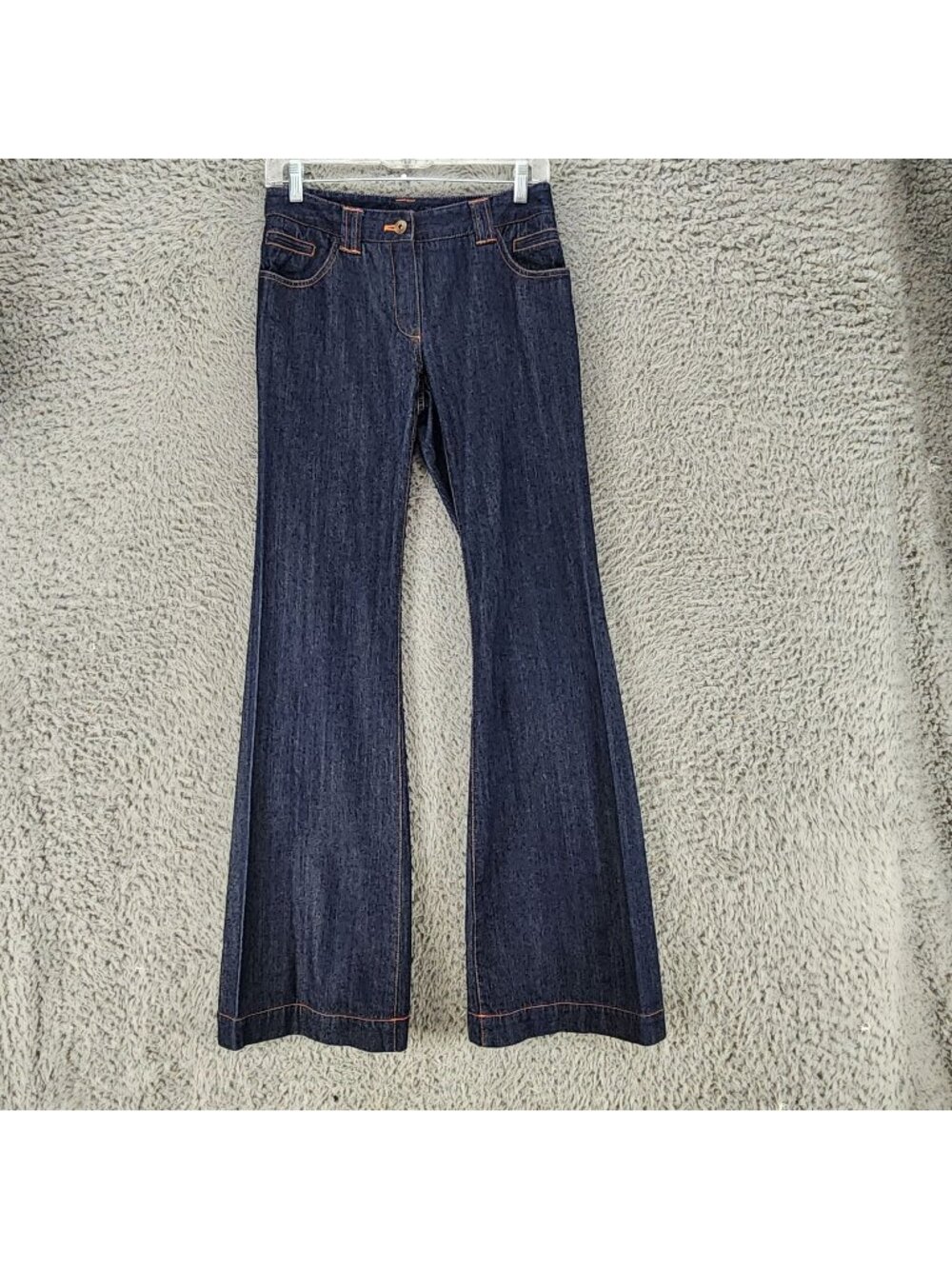 Etcetera Jeans Womens 0 Blue Cotton Denim Flare